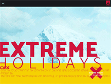 Tablet Screenshot of extreme-holidays.co.il
